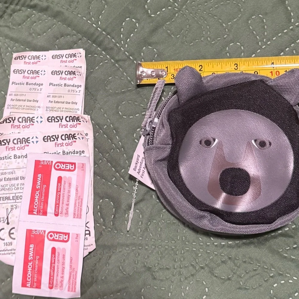 Gray Bear Coin Pouch for Kids